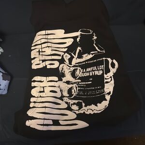 Black and White Graphic Hoodie